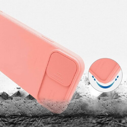 Onasi Lens Cover silikonski ovitek za&amp;scaron;čita za Samsung Galaxy S21 FE G990 - roza Slike