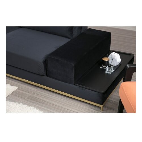 Atelier Del Sofa Trosjed Crno-Zlatni Slike