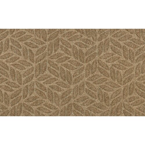 Wash+dry PREDPRAŽNIK Dune Leaves Taupe 45/75 cm reliefno umazano rjava Slike