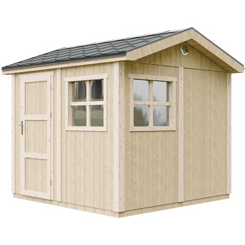 Timbela Vrtna hi&scaron;ica vrhunske kakovosti 5,9 m&sup2; - V252x250x294 cm - s tlemi in bitumenskimi plo&scaron;čicami - M913, (5000117185) Cene