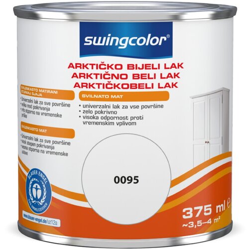 SWINGCOLOR Arktično beli lak Swingcolor (bele barve, svilnato mat, 375 ml) Cene
