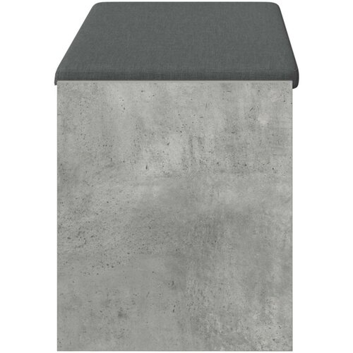  Klupa za hodnik s jastukom Betonski sivi 100 x 38 x 46 cm Slike