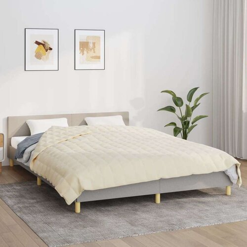  Te&amp;scaron;ka deka svijetla krem 200x230 cm 13 kg od tkanine Slike