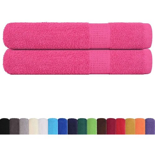 vidaXL Brisače 2 kos roza 80x200 cm 360 gsm 100% bombaž Cene