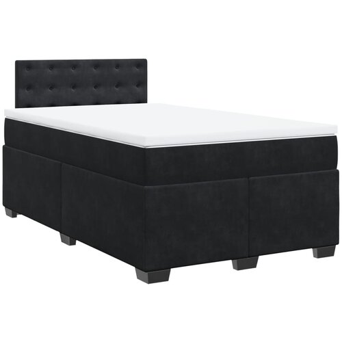 Maison Chic Box spring postelja - Vzmetna postelja z vzmetnico črna 120x200 cm žamet SL16938, (21882338) Cene