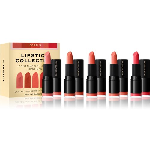 Revolution Lipstick Collection satenasta &amp;scaron;minka darilni set odtenek Corals 5x3,2 g Slike