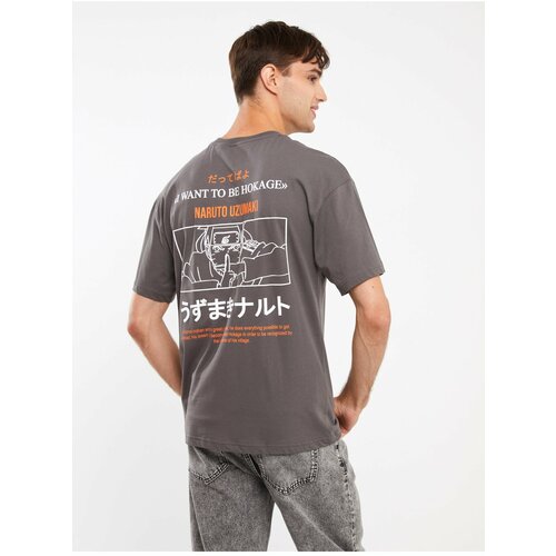 LC Waikiki Crew Neck Short Sleeve Printed Combed Cotton Men's T-Shirt Slike
