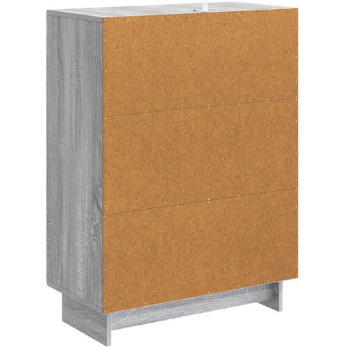  Kreveta Siva sonoma 66 x 34,5 x 90 cm Konstruirano drvo Slike