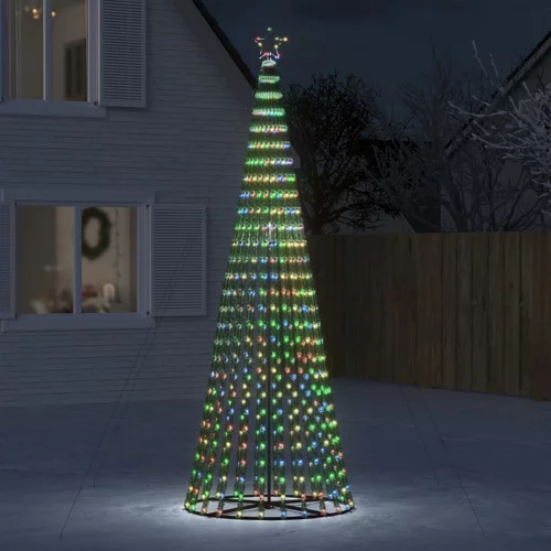 vidaXL Svjetleći stožac za božićno drvce 688 LED šareni 300 cm