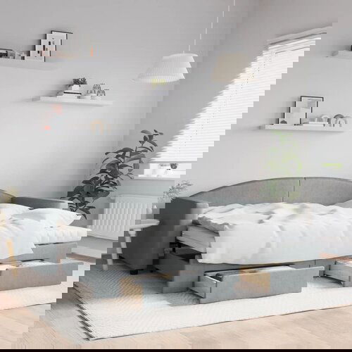 vidaXL Dnevni krevet na razvlačenje svjetlosivi 90 x 200 cm od tkanine Cijene