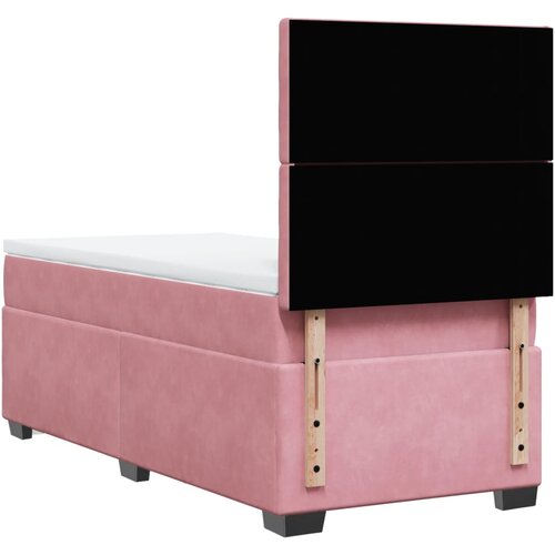Box spring krevet s madracem ružičasti 100x200 cm bar&amp;scaron;unasti Slike