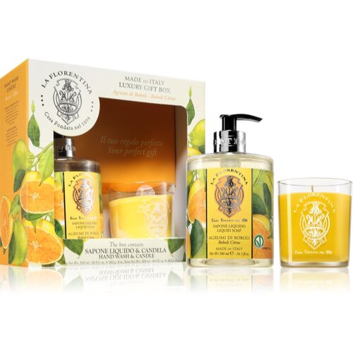 La Florentina Boboli Citrus Hand Wash and Candle darilni set Cene