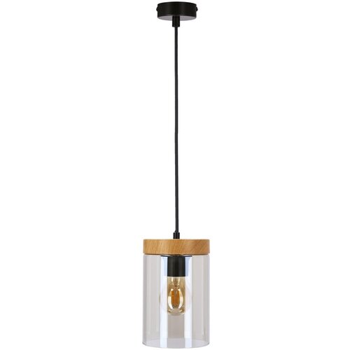 Candellux Lighting Wels Visilica Crna + Drvo1x40W E27 ( 15046 ) Cene