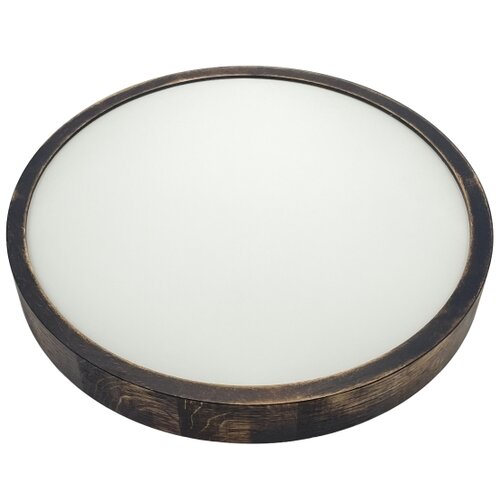  plafonsko světlo oak smoky slim 2xE27/15W/230V, prečnik 37 cm, hrast/tamno braon Slike