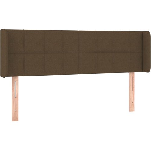 Maison Chic Vzglavna omarica - Nočna omarica - Posteljna omarica z ušesi temno rjavo 147x16x78/88 cm blago, (21712815) Cene