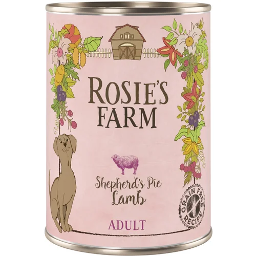 Rosie's Farm Varčno pakiranje Adult 24 x 400 g - Jagnjetina