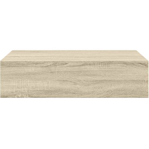  Zidne police s ladicom 2 kom boja hrasta 40 x 23,5 x 10 cm MDF Slike
