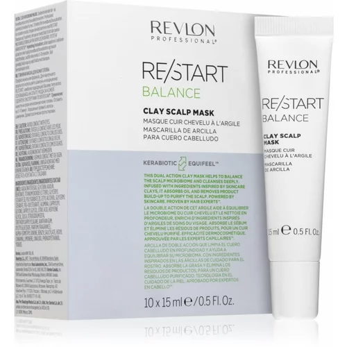 Revlon Professional Re/Start Balance maska od blata za vlasište 10x15 ml