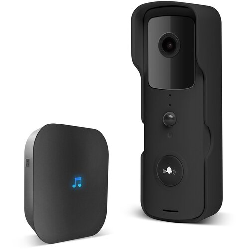 Bewello Pametni Wi-Fi video zvonec s kamero 2,0 MP FHD Tuya MicroSD PIR črn Cene