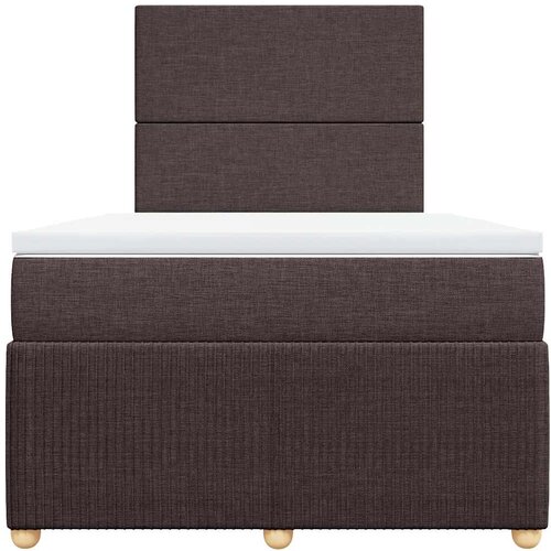  Krevet box spring s madracem tamnosmeđi 120 x 190 cm od tkanine Slike