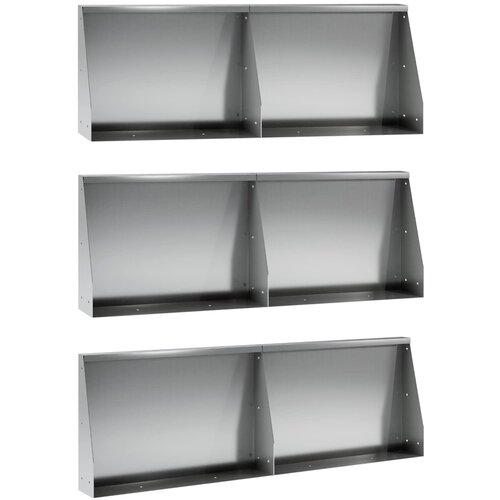  Zid za zadržavanje 6 kom. 60 x 12 x 40 cm Pocinčani čelik Cijene