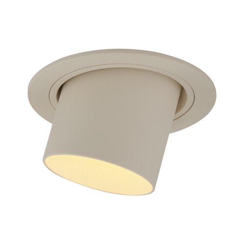 QAZQA Moderni vgradni reflektor bež GU10 50 mm okrogel nagibni - Installa Cene