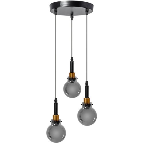 Toolight Lampa Wisząca APP1125-3CP Black Gold Slike