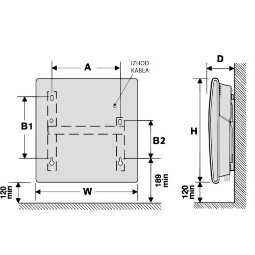 Thermor električni konvektorski radiator Evidence 3 2500 W Cene