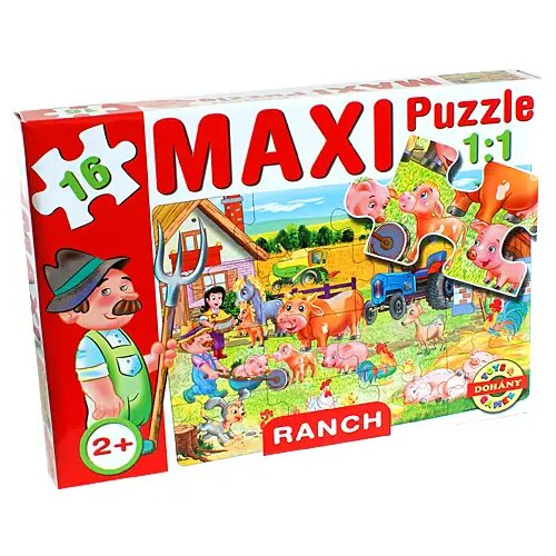 Mađarski proizvođač Maxi sestavljanka z domačimi živalmi - D-Toys Cene