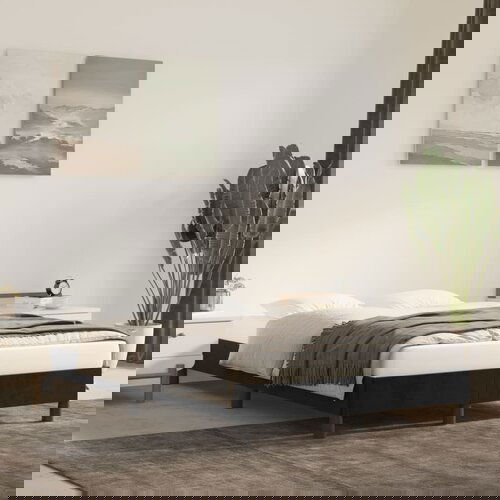 VidaXL okvir za krevet crni 120 x 200 cm bar&amp;scaron;unasti Slike