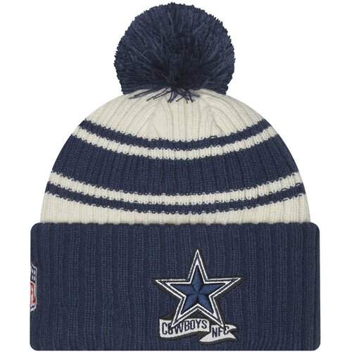 New Era Dallas Cowboys 2022 Official Sideline Sport Cuffed Pom zimska kapa Slike