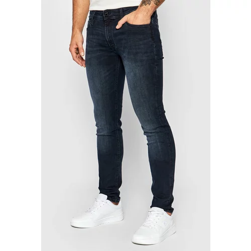 Jack & Jones Jeans hlače Liam Original Agi 12166852 Mornarsko modra Skinny Fit