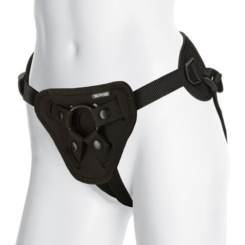 Doc Johnson Platinum Edition Supreme Harness with Vac-U-Lock Plug Black Cene