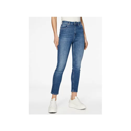 Tommy Hilfiger Jeans hlače WW0WW38158 Modra Slim Fit
