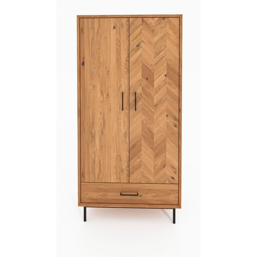 The Beds Ormar od hrastovine u prirodnoj boji 97x196 cm Abies - Cijene