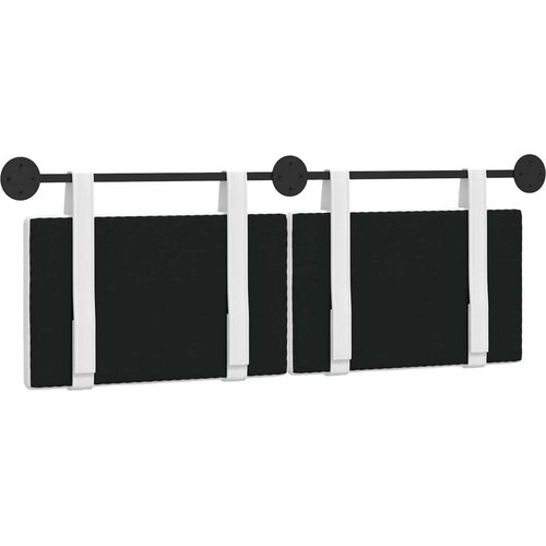  Držeće uzglavlje Zidne Bijeli 130 x 55 x 5 cm tkanina - Bijeli 120 cm bez LED svjetla Slike