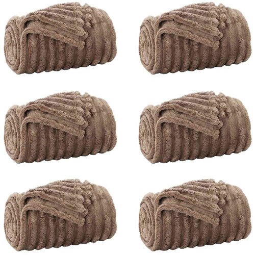  Pokrivači za bacanje 6 pcs Kamel 240 x 220 cm Runo Slike