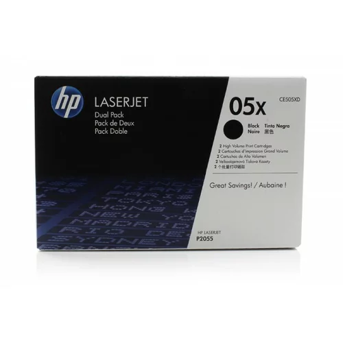 Hp Toner HP CE505XD 05X Black / Dvojno pakiranje / Original