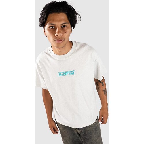 ICHPIG Strike Logo T-shirt white marle / teal Cene
