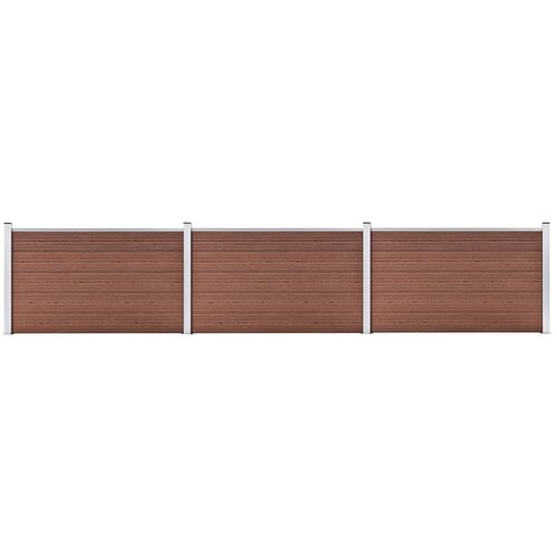  Vrtna ograda od WPC-a 526 x 106 cm smeđa Slike