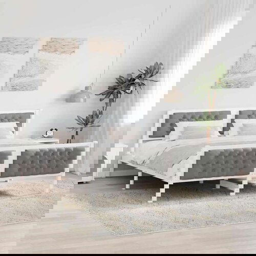 vidaXL Krevetna konstrukcija s uzglavljem Svijetlo siva 180 x 200 cm Cijene