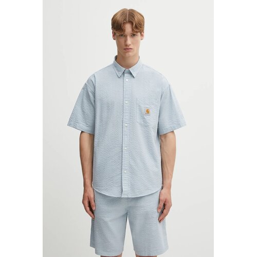Carhartt WIP Toland Srajca toland stripe / blue fog Cene