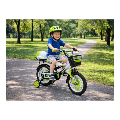  Dečija bicikla 16" Fitness Crno - Zelena ( SM-16016 ) Cene