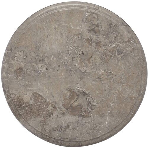 vidaXL Mizna plošča siva Ø 40x2,5 cm marmor Cene