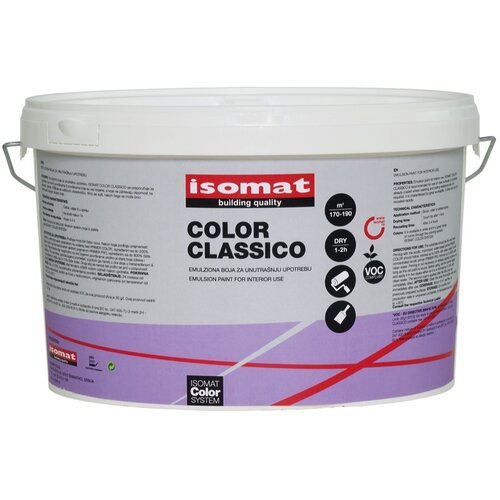 Isomat emulzijska barva color classico 15 l, za notranjo uporabo Slike