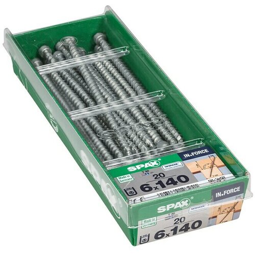 SPAX Vijak za les IN.FORCE (Ø x Do: 6 x 140 mm, Površina WIROX, T-Star plus, 20 kos) Cene