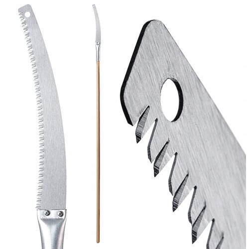 KADAX Ročna žaga za drevesa, 30 cm, lahka vrtna žaga za veje z ročajem 196 cm, (5000346830) Cene