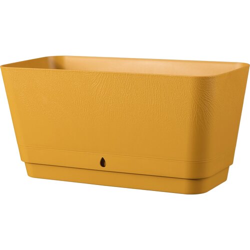 DEROMA Cvetlično korito Dune 30 cm - zlato rumeno Slike
