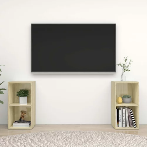 vidaXL TV omarica 2 kosa sonoma hrast 72x35x36,5 cm iverna pl.