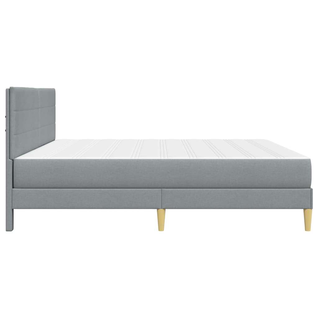  Okvir za krevet Svijetlo siva 200 x 200 cm Poliester Slike